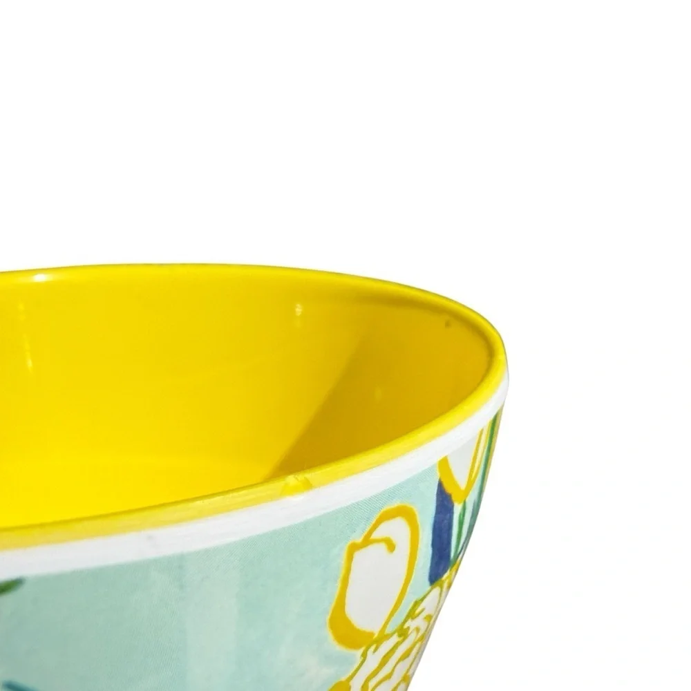 Anthropologie x Lulie Wallace Floral Melamine Bowl Set of 3 Garden Cottagecore
